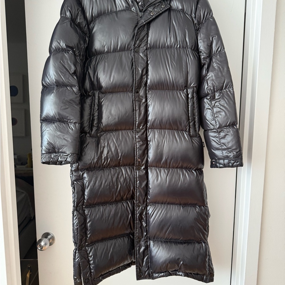 Women's Black Long Puffer Coat